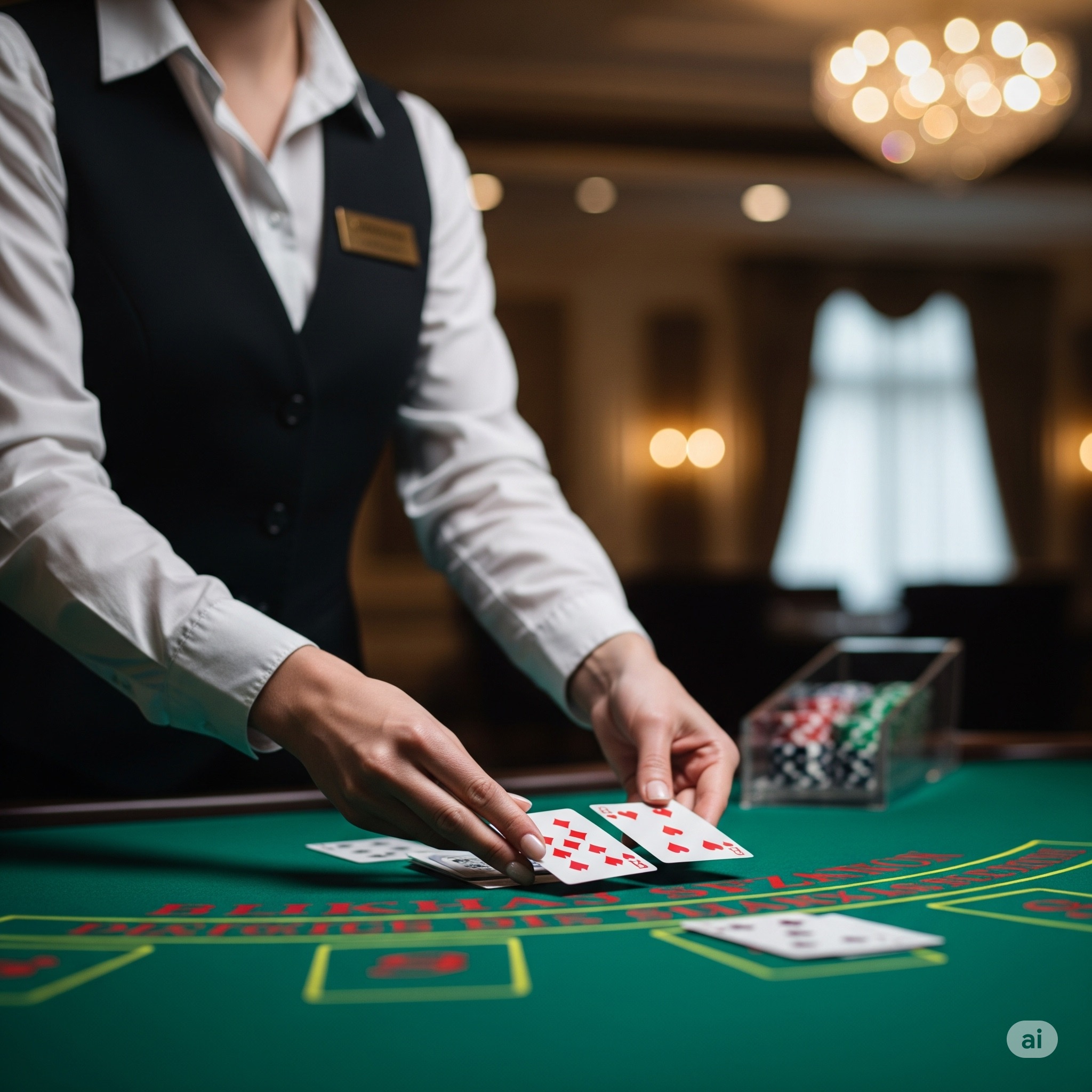 Elegante Gäste in einem Casino