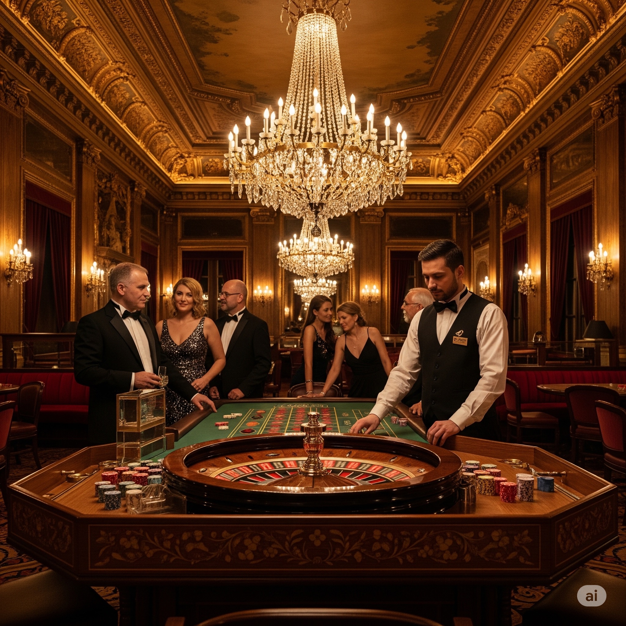 Interieur eines luxuriösen Casino-Hotels